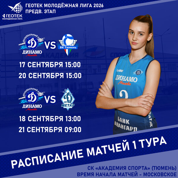 ГЕОТЕК Молодежная лига 2026. Предварительный этап, тур 1