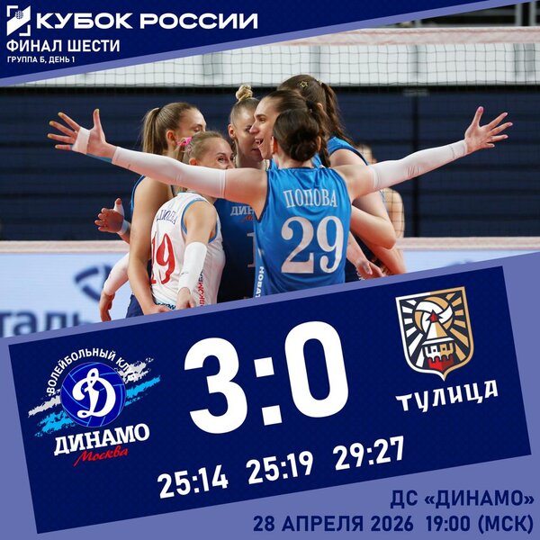 With a confident victory, we begin the "Final Six" of the Russian Cup